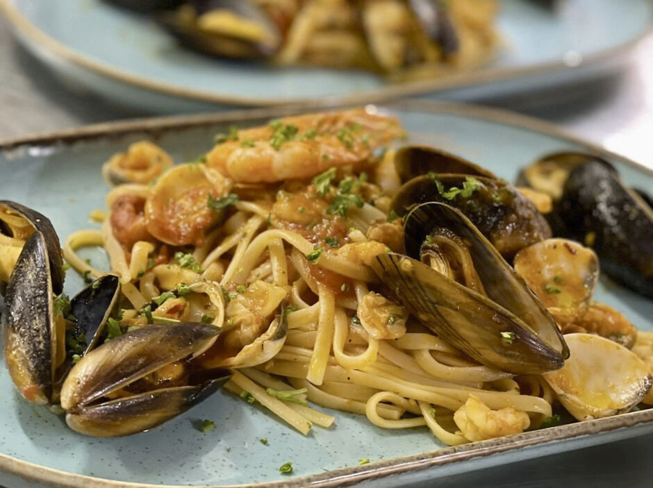 Muscles with pasta
