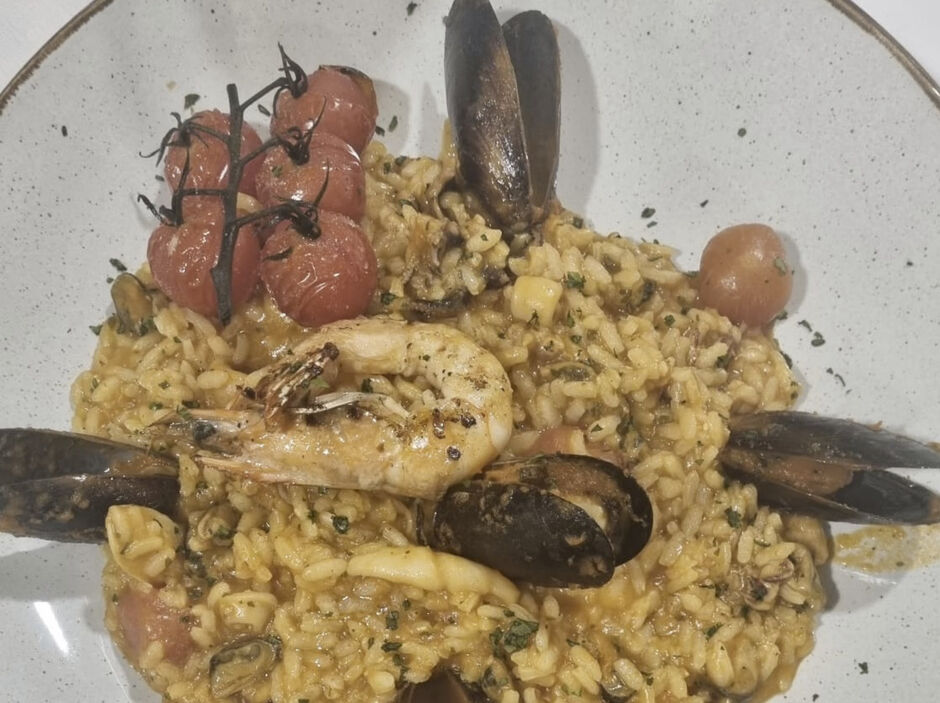 Seafood risotto