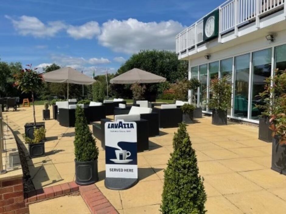 Patio area at The Vale Golf and Country Club